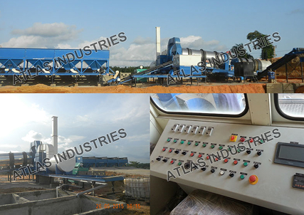 90-120 Tph Mobile Counterflow Asphalt Mixer In Ivory Coast